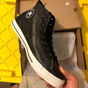 Converse Chuck Taylor Motor Jacket Black Leather